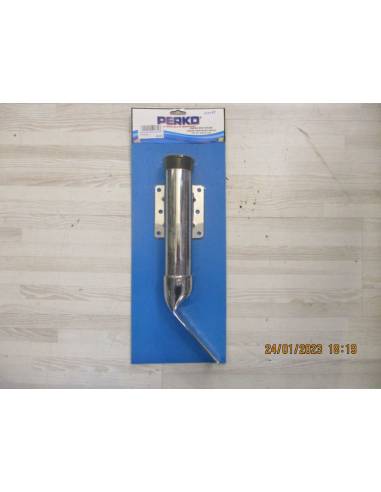 Soporte cañero PERKO 449-DP-CHR inox extraible