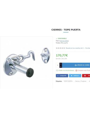 Tope puerta con seguro PERKO 574-dp1-chr