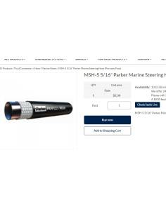 Tubo timoneria marino PVP/MTS MSH5-50