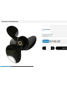 Propeller MICHIGAN MATCH 011004 13X19 3P Aluminum