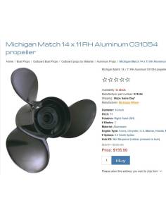 Propeller MICHIGAN MATCH 031054