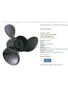 Propeller MICHIGAN MATCH 031049 (10.375X11) R 3p ALUMINUM