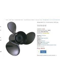 Propeller MICHIGAN 142013 Diameter 12.60X19.90 aluminum