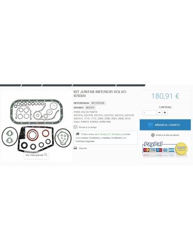 Umrüstungssatz für Volvo Penta AQ125B AQ145B