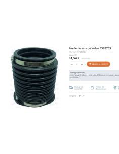 Soffietto di scarico Volvo 3588753 DPH-A, B, C, DDPR-A,...