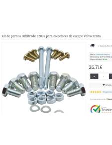 Orbitrade 22005 Kit de boulons pour collecteurs d'échappement Volvo Penta