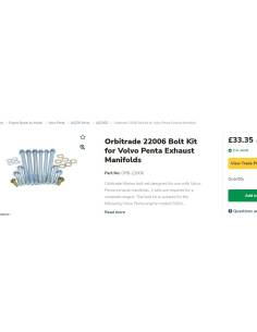 Orbitrade 22006 Kit de pernos para colectores de escape...