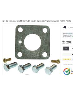 Kit de instalación Orbitrade 16001 para curvas de escape...