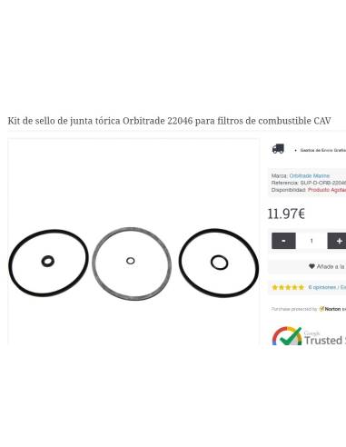 Orbitrade 22046 Kit de joints toriques pour...