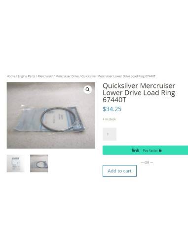 Unteren Getriebeladungsring Quicksilver...
