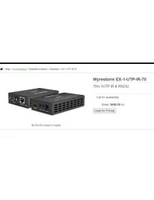 Récepteur/émetteur Wyrestorm EX-1UTR-IR-70