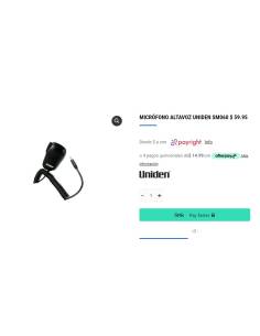 Microfono UNIDEN SM060 2