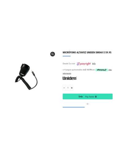 UNIDEN SM060 Microphone