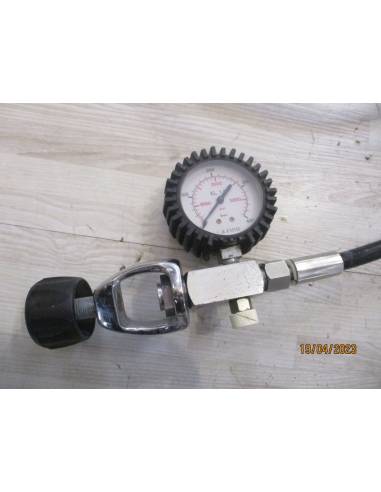 Manometro buceo 400 bar + 1 etapa y tubo 3 mts