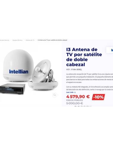 INTELLIAN I3 Dual Head Satellite TV Antenna