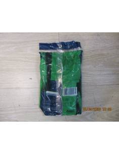 Bi-color cotton flocked neoprene glove size L