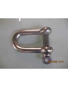 Straight stainless steel shackle 20mm