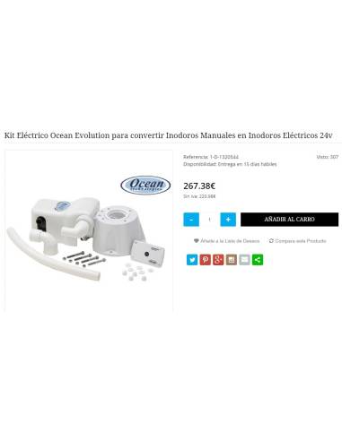 Kit Eléctrico Ocean Evolution para convertir...