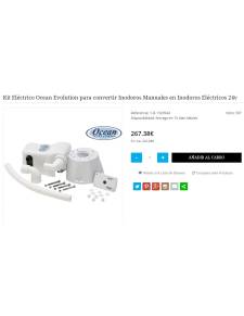 Kit Eléctrico Ocean Evolution para convertir Inodoros Eléctricos