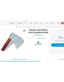 Grattoir inox Amiaud