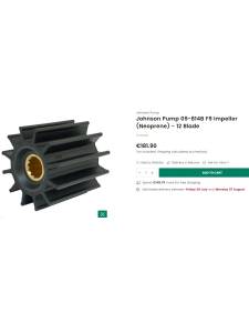 Impulso di neoprene JOHNSON POMPA 09-814B