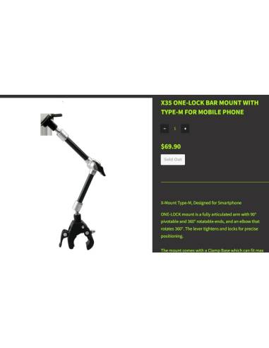 X-Mount-Type-M-Arm für Smartphones