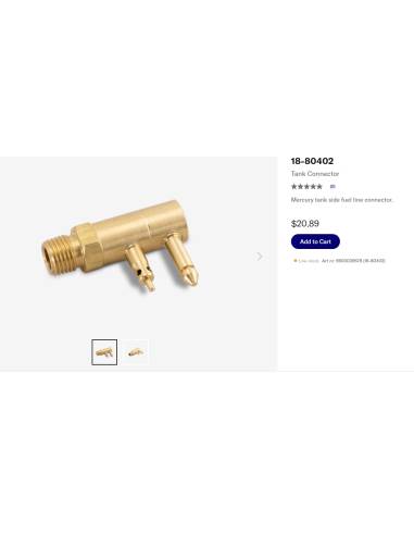 MERCURY gasoline connector