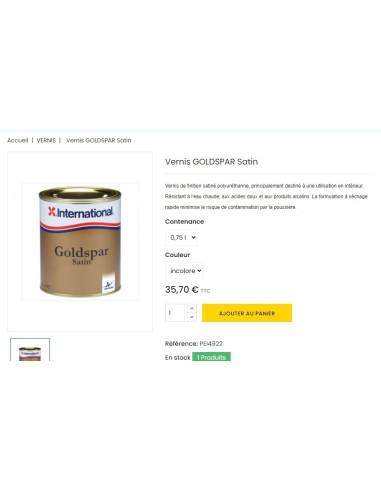 GOLDSPAR Polyurethanlack mit Satinveredelung,...