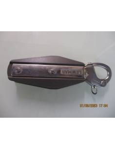 LEWMAR double violin pulley carabiner rope 8/10mm 2