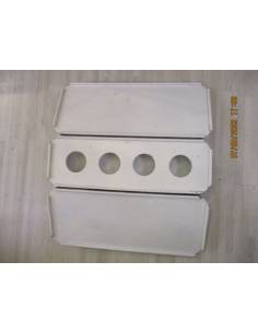 Mesa interior madera pintado blanco abatible 63x28cm