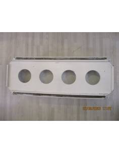 Folding white painted wooden interior table 63x28cm 2