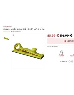 Lijadora manual 3M 05744 HOOKIT 2-3/4 X 16-1/2