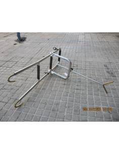 Escalera inox proa tres escalones