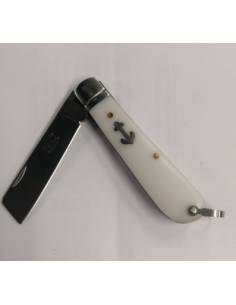 Rasoio inossidabile marino bianco punta tagliata 8cm/foglio