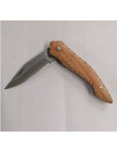 Navaja mango madera olivo 8cm/hoja