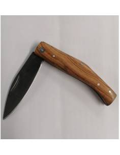Couteau poignée bois d'olive 8cm/feuille