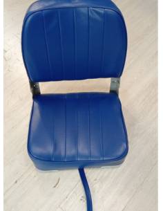 Folding chair 400x510mm blue half leather