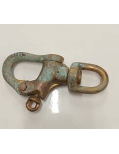 Mosqueton en bronze 140 mm tournant