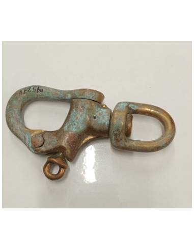 Karabinerhaken bronze 140 mm drehbar