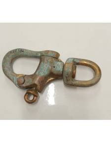 Karabinerhaken bronze 140 mm drehbar