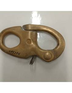 Carabiner for sail in 90 mm bronze