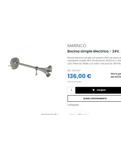 Klaxon ISO 9001 HYF-305LTP 24V 2