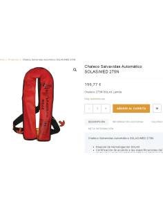 Ocean safety chaleco automatico SOLAS/MED 275N chalenger 2