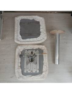 Pilot seat + foot and backrest