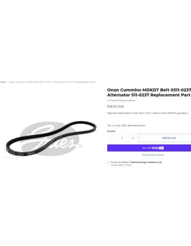 Cummins correa 0511-0237