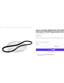 Cummins strap 0511-0237