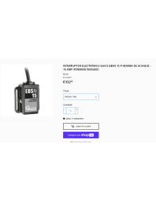 Interruptor electrónico Quick EBSN 15 p/bomba de achique - 15 Amp