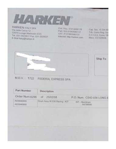 Harken bell winch w530 courses