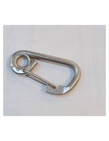 Mosqueton inox arnes 80mm