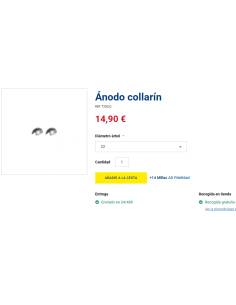 Anodo collarin 22mm 2